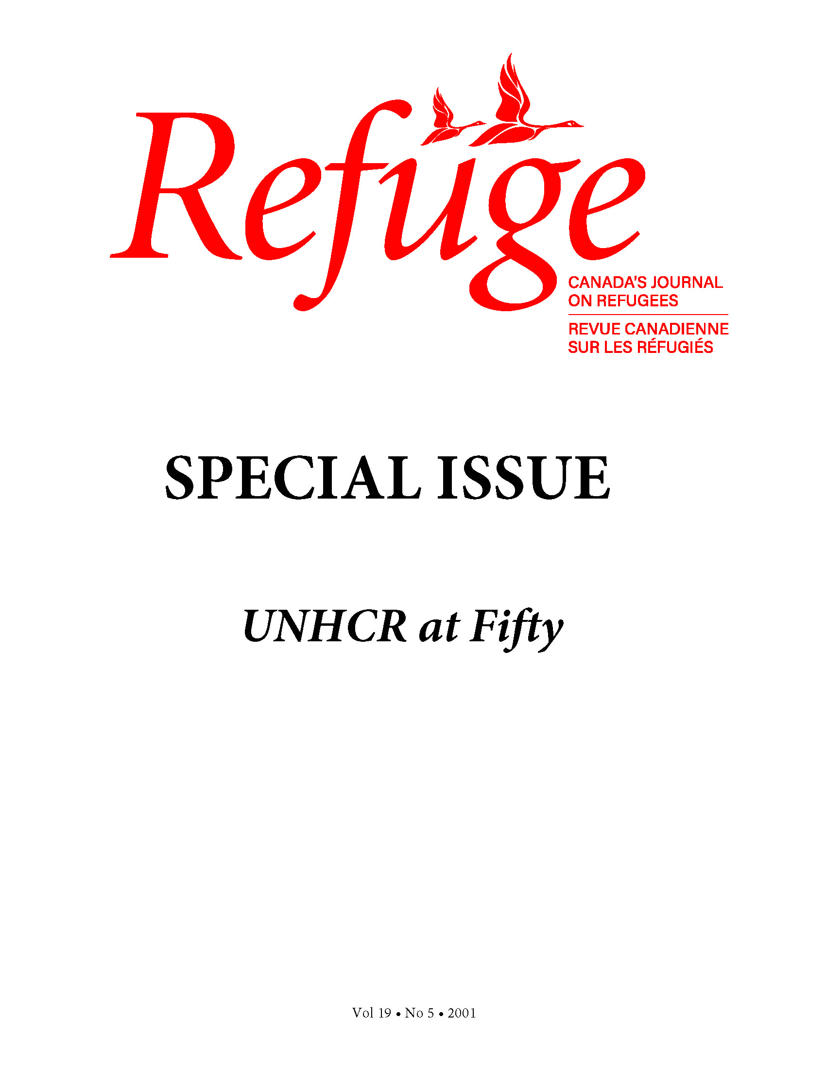 cover Refuge vol. 19.5 2001