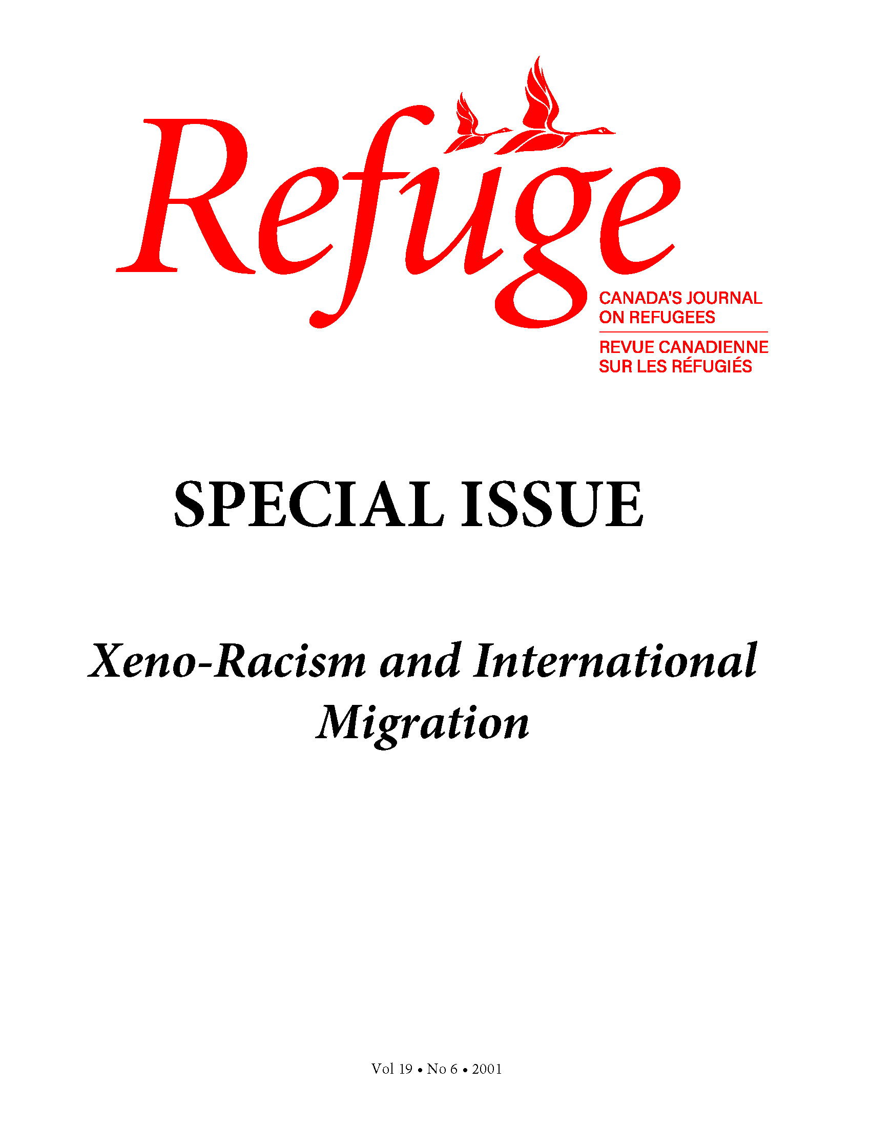 cover Refuge vol. 19.6 2001