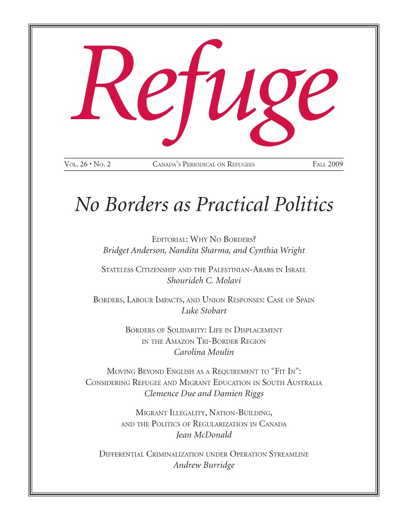 cover Refuge vol. 26.2 2011
