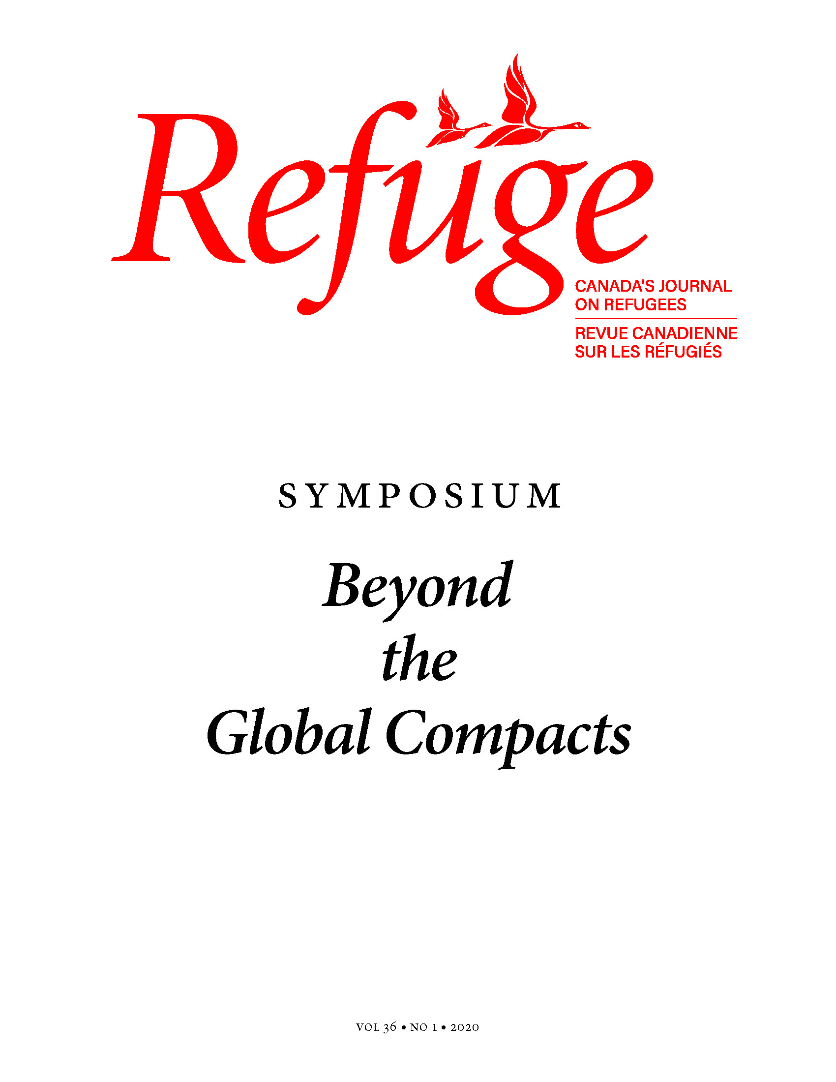 cover page Refuge 36.1
