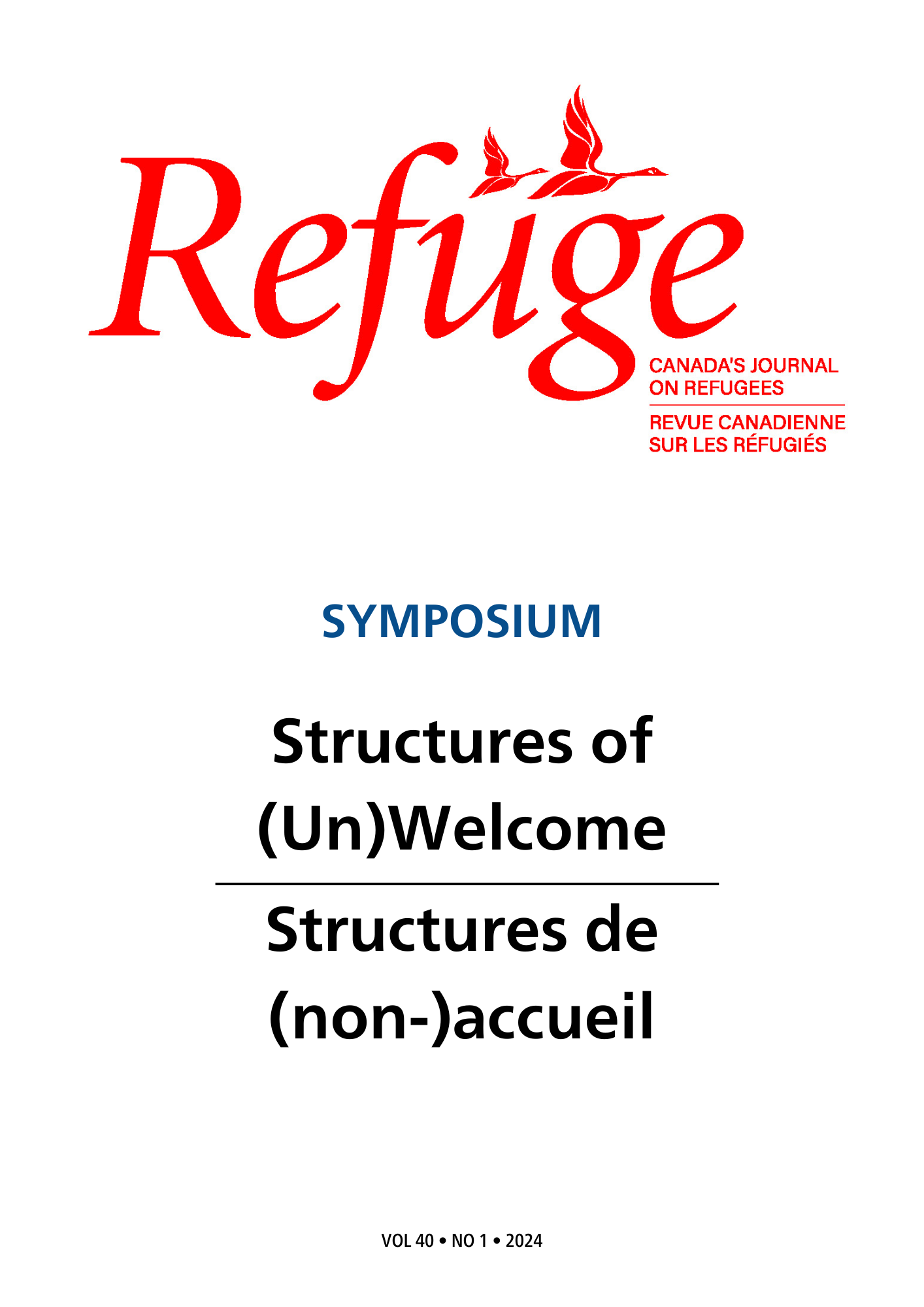 Cover image for Refuge Symposium: Structures of (Un)Welcome
