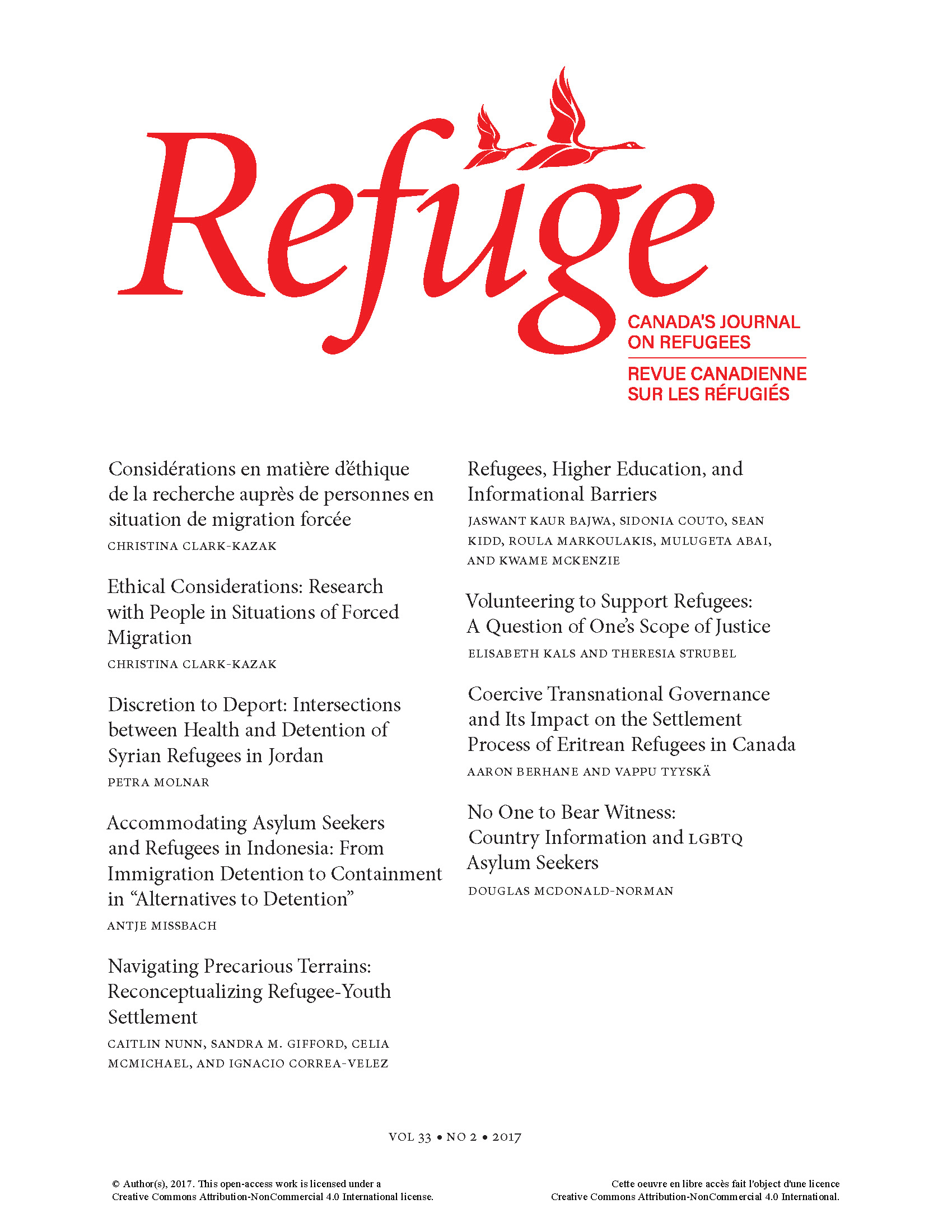 cover Refuge 33.2 2017