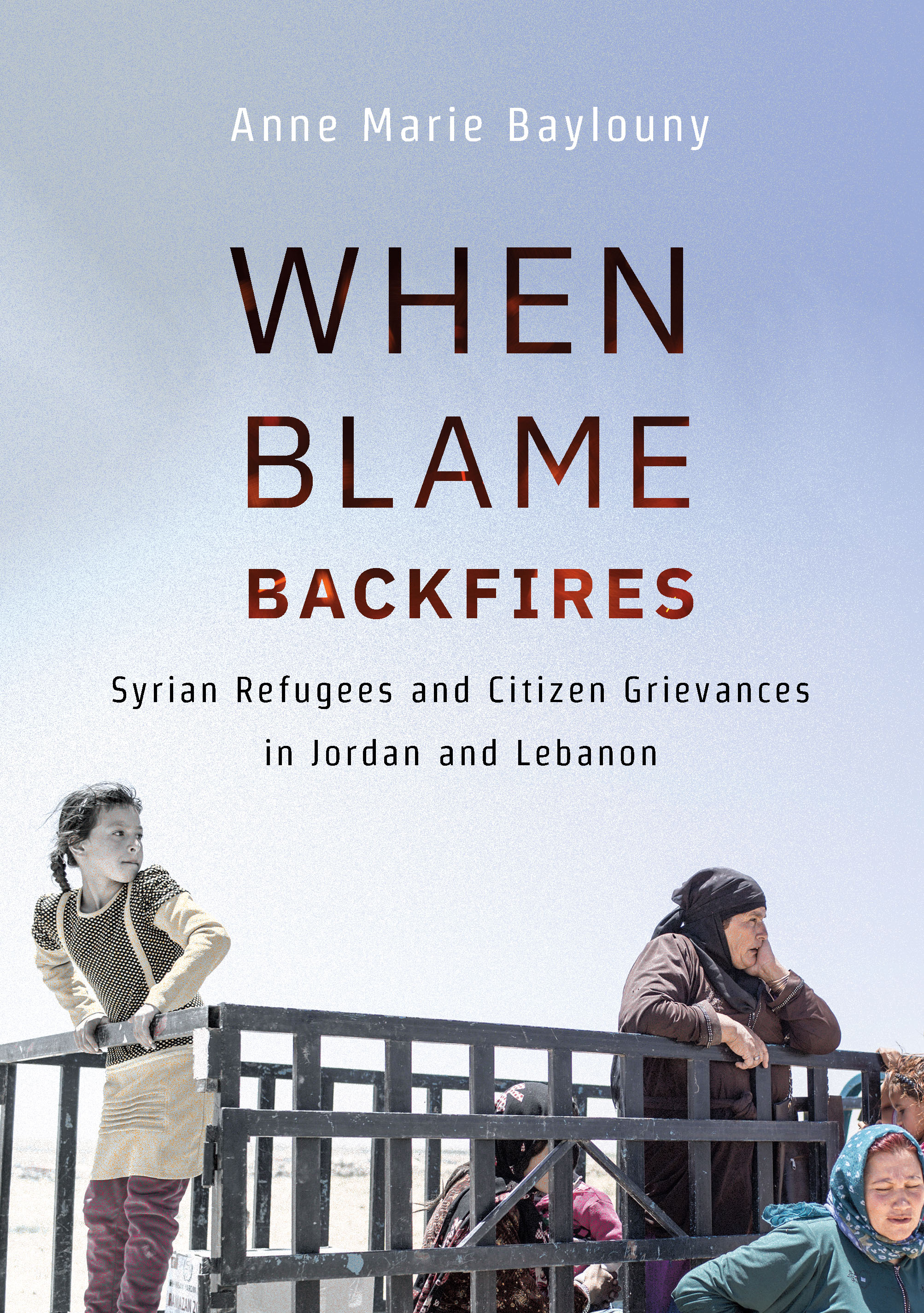 Picture of Syrian refugees, When Blame Backfires book cover